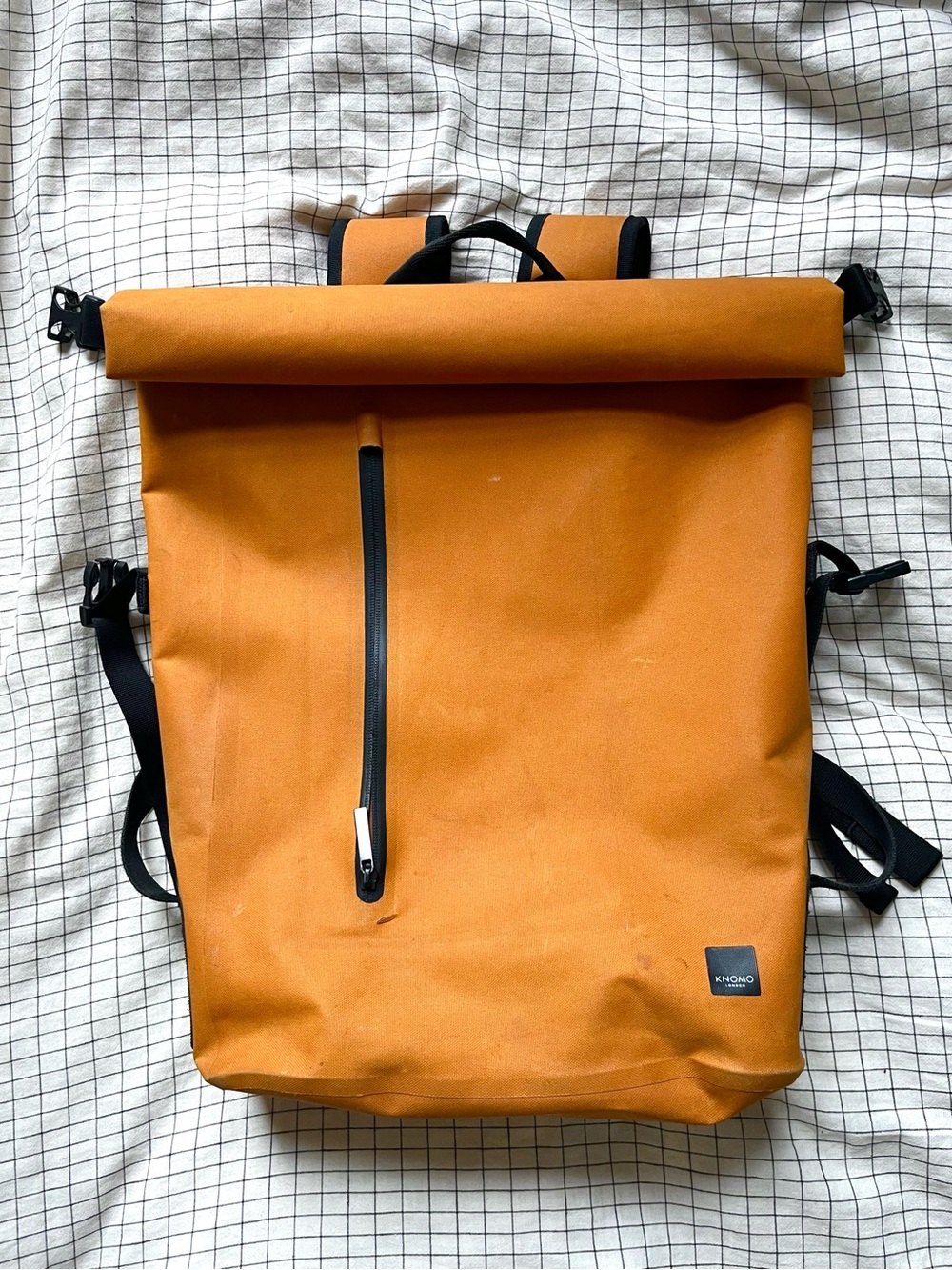 Roll-Top Backpack in Orange - KNOMO